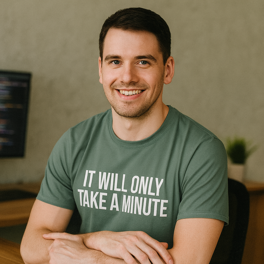 It’ll Only Take a Minute – Coder Life Humor T-Shirt | Comfort Colors 1717