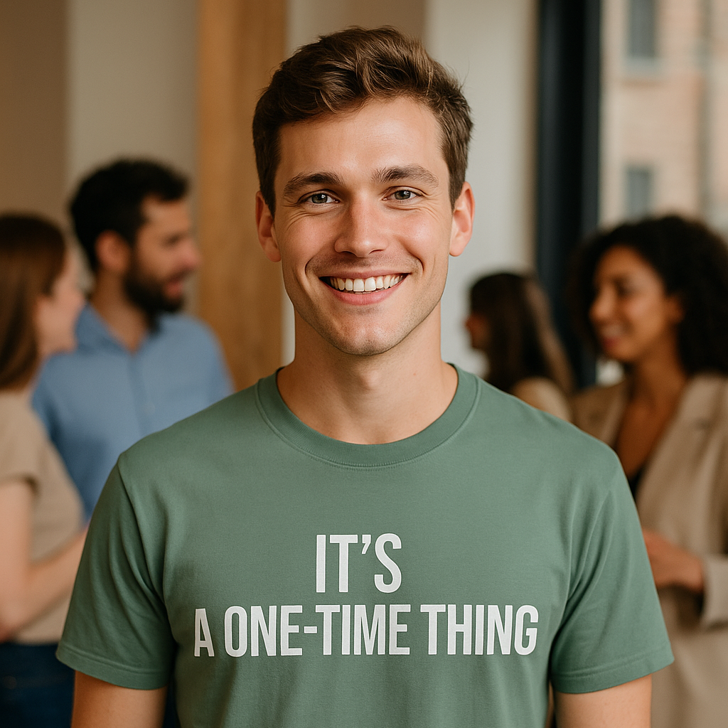 It’s a One-Time Thing – Programmer Humor T-Shirt | Comfort Colors 1717