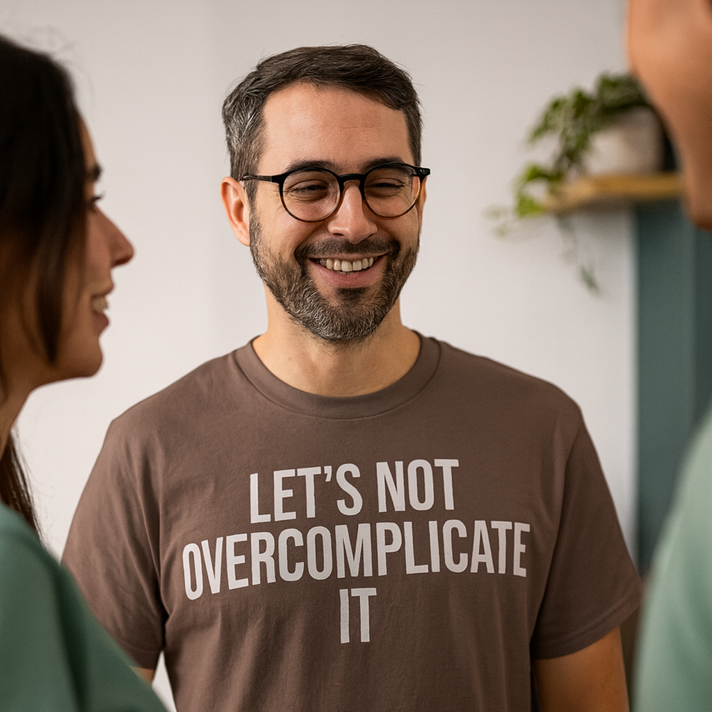 Let’s Not Overcomplicate It – Coding & Engineer Life T-Shirt | Comfort Colors 1717