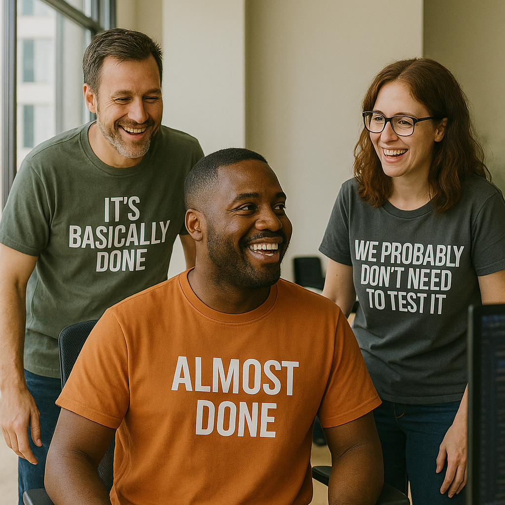 Almost Done. – Coding & Programmer Humor T-Shirt | Comfort Colors 1717