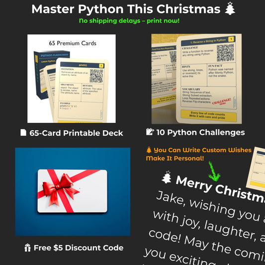 Python Mastery Printable Bundle – Learn, Challenge, and Save!