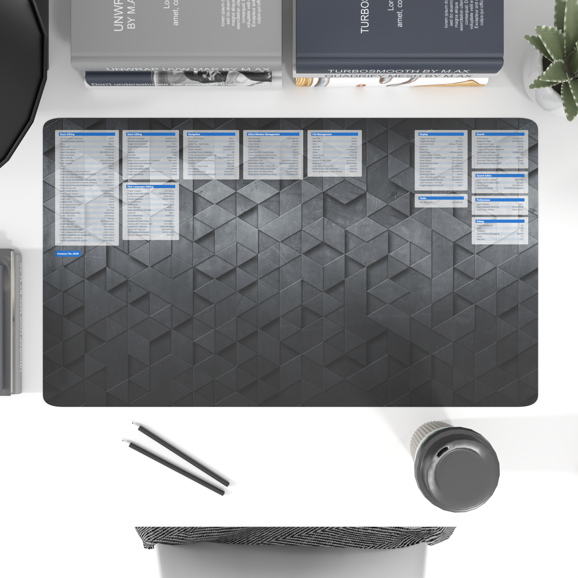 Python Desktop Mat Slate Sonata - VSCode Windows & Linux Desk Mat – Summon The JSON