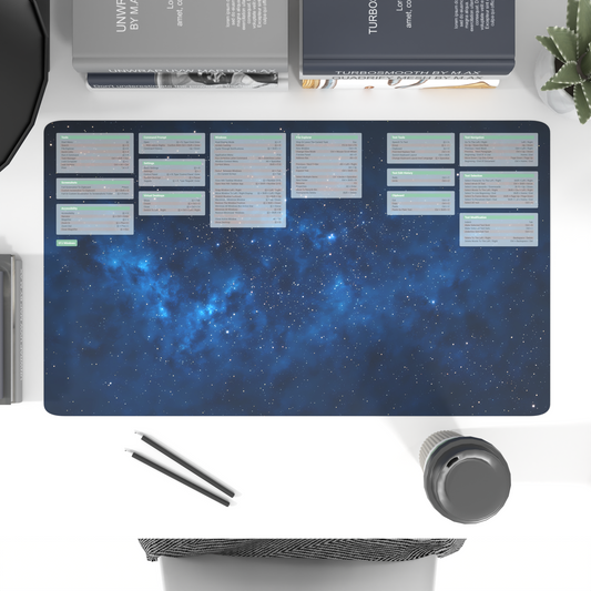 Windows 11/MacOS Keyboard Shortcuts Desk Mat - Stellar Canvas